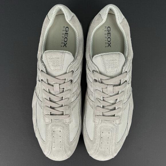 Geox Snake Respira Men’s Size 12 Grey Suede Casual Sneakers New main image 4